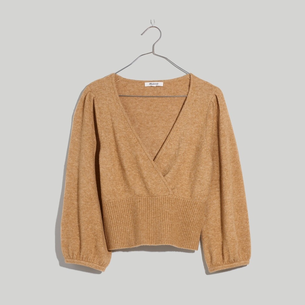 Madewell Wrap Wool V-Neck Sweater
